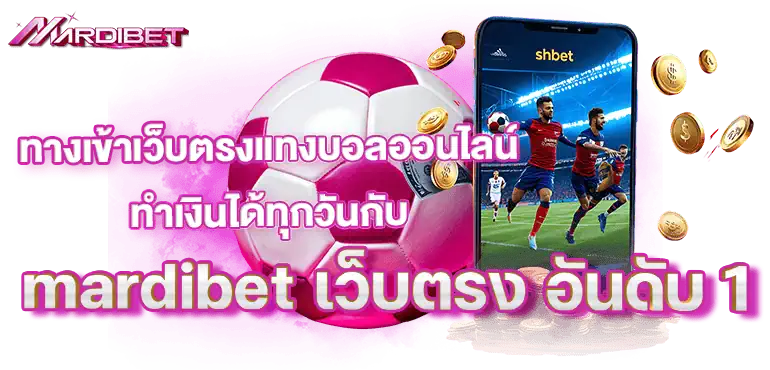 ทางเข้าเว็บตรงแทงบอลออนไลน์ ทำเงินได้ทุกวันกับ mardibet เว็บตรง อันดับ 1